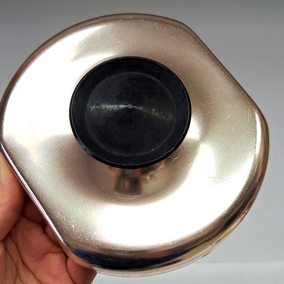 Mid-Century Modern brushed aluminum flour canister - Picture 3 of 10